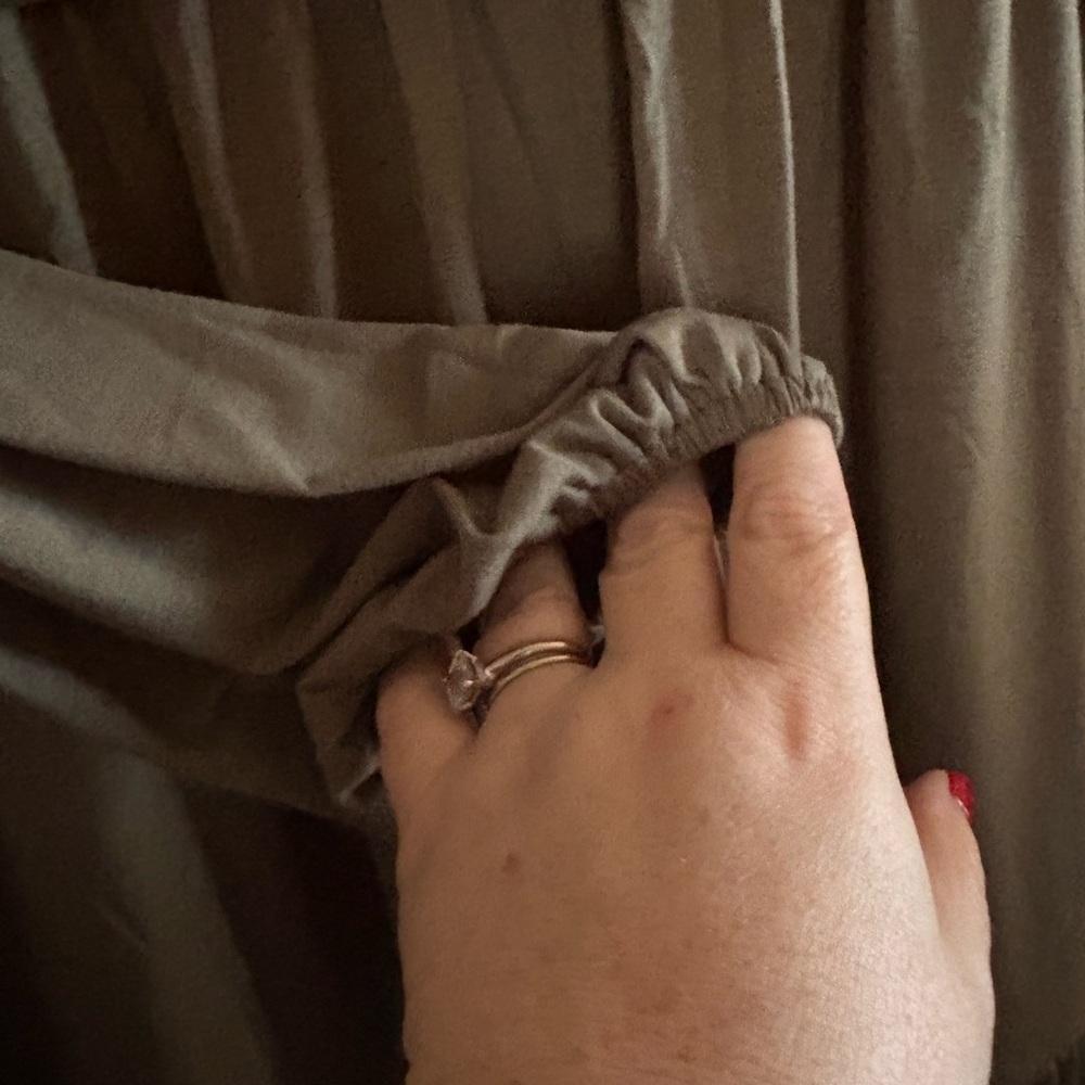 Chic Long Sleeve Olive Dress - Picture 11 of 12